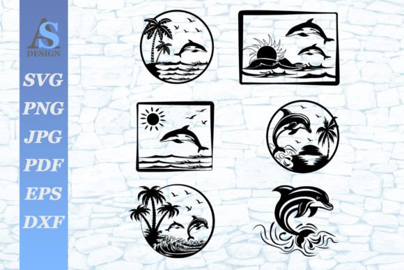 Download Dolphin SVG Bundle, Dolphin Scene SVG - Dolphin svg Collection