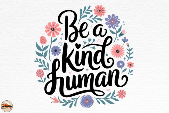 Download Be a Kind Human, Inspirational PNG SVG - Premium Resources