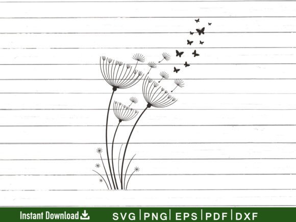 Download Dandelion SVG, Silhouette File, Cricut - Premium Resources