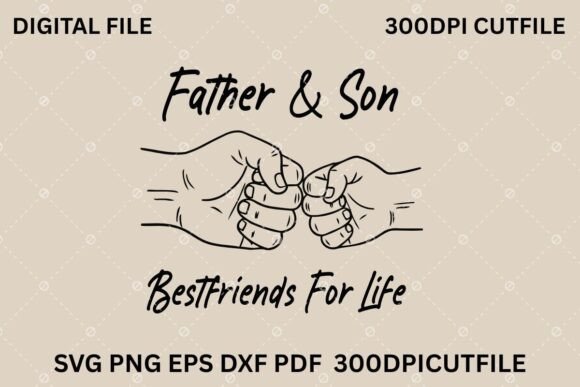 Download Father and Son Fist Bump SVG - Father and son Collection